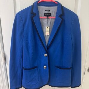 Talbots Aberdeen Knit Blazer in Royal Blue – Size 14 – NWT